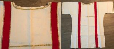 Офицер римского легиона золотая вышитая льняная туника с двойной подкладкой легат трибуна - Изображение 1 из 4