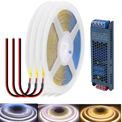 Striscia COB ultra sottile larghezza 10 m 3 mm nastro LED flessibile nastro luminoso DC12V 150 W - Immagine 1 di 4