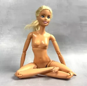 Barbie Made To Move Hands/ Arms Nude Mattel 2015 Body 2013 Head 11.5” Cut Hair - Picture 1 of 11