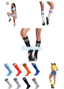 1 Par de Calcetines de Algodón Fútbol Béisbol Fútbol Hombres Mujeres Accesorios para Disfraz Deportivo - Imagen 1 de 10
