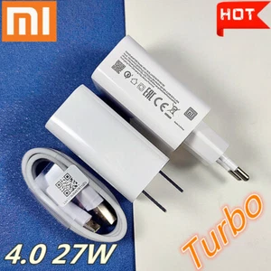 Original Xiaomi 27W adaptateur chargeur rapide câble USB-C Mi 9 10 9T Pro Redmi Note 8 - Photo 1/18