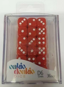 Oakie Doakie WÜRFEL - massiv, rot (36 D6 Würfel, 12 mm) - Bild 1 von 3