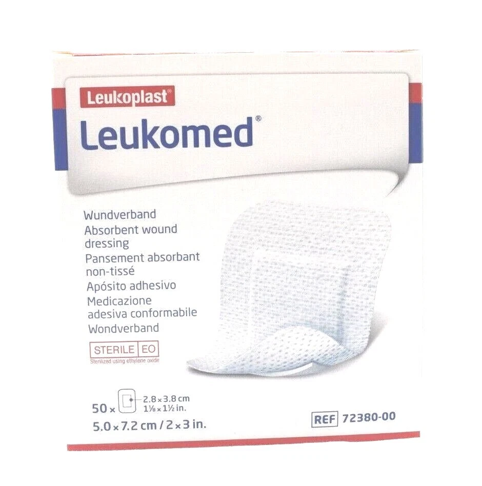 50x Pflaster Wundverband Leukomed STERIL 5,0 x 7,2 cm absorbierend REF 72380-00 - Bild 1 von 2