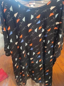 LuLaRoe IRMA Einhorn Papierflugzeuge Design Größe XL Neu mit Etikett - Bild 1 von 3