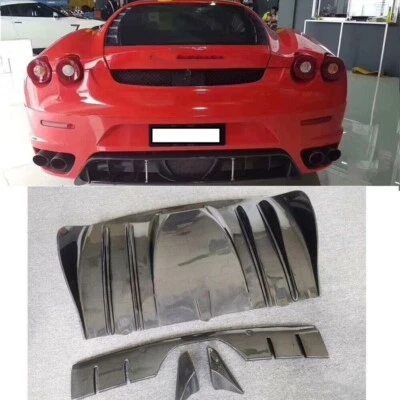 Labios difusores traseros de fibra de carbono para Ferrari F430 2005-2009 Foto 1 de 4