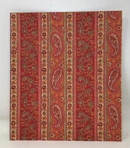 1970s Vintage Wallpaper Sample Schumacher Mini Prints Calcutta Stripe 1459E - Picture 1 of 8