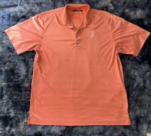 Greg Norman Play Dry Men's Golf Shirt Light Coral Short Sleeve Size XL