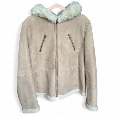 Vintage Women’s Giacca 5star Outerwear Sherpa Jacket Size Large - Image 1 of 4