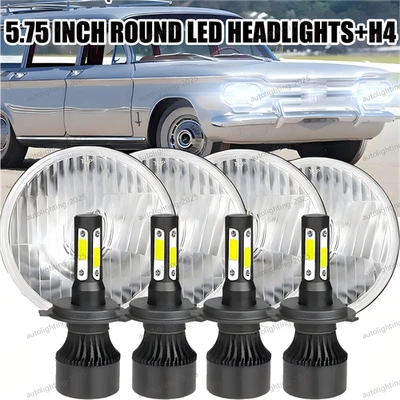 Faros LED altos/bajos de 5-3/4" 5,75" para Mercury Cougar Monterey Comet 1967-76 Foto 1 de 4