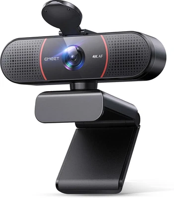 C960 Webcam 4K UHD per PC Con Copriobiettivo E Doppio Microfono, Videocamera per - Immagine 1 di 4
