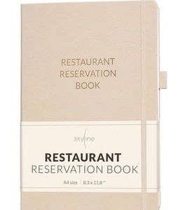 Restaurant Reservation Book – Undated Dinner Table A4 (8.5" x 11") Seashell - Picture 1 of 5