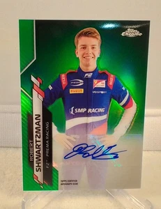 2020 Topps Chrome F1 Formula 1 Robert Shwartzman Green Refractor Auto /99 - Picture 1 of 2