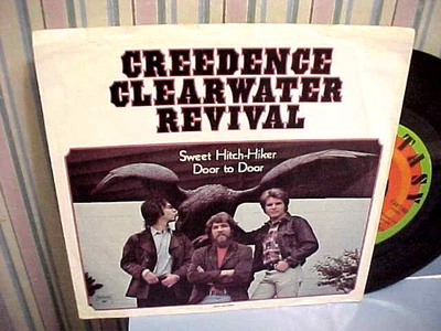 CREEDENCE CLEARWATER REVIVAL -SWEET HITCH-HIKER /DOOR TO DOOR - NM VINYL /EX SLV - Image 1 of 4