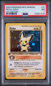 2000 Pokemon Neo Genesis Pichu 1st Edition Holo #12 PSA 7 - Picture 1 of 3