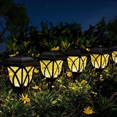 6er Set Gartenleuchte Solarlampe Solarleuchte LED Solar Außen Garten Balkon Deko - Bild 1 von 4