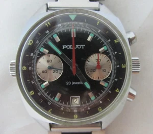 CRONOGRAFO SOVIETICO POLJOT STURMANSKIE MOVIMENTO 3133 PERFETTAMENTE FUNZIONANTE - Foto 1 di 12