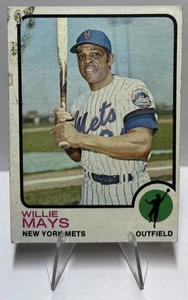 Willie Mays 1973 Topps CARD#305 HOF LEGEND!! POOR NO CREASES - Picture 1 of 2