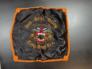 US WW2 Tank Destroyer Pillow Sham Case Camp Hood Texas 17" X 17" Good Cond T63 - Picture 1 of 2