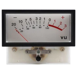 Meter UV Meter Rot Von Links Nach Rechts Vu Level Messgerät Zinknickelkupfer - Bild 1 von 12