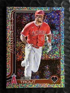 2025 Topps Series 1 - Mike Trout #200 Confetti Foil Angeles - Picture 1 of 2