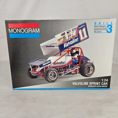Monogram Valvoline Sprint Car Steve Kinser 1/24 Scale Plastic Model Kit - Image 1 of 4