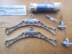 Vintage rustic Airer Cottage kitchen drier VICTORIAN style Ceiling Airer Chrome - Picture 1 of 3