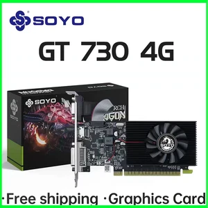 GT730 4GB Half height  GDDR3 GPU 128Bit HDMI compatible Graphics Card for PC - Picture 1 of 6