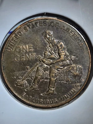 2009 Lincoln Cent Doubled Die Reverse Brown!! Create An Addition To The Reds!!  - Image 1 of 4