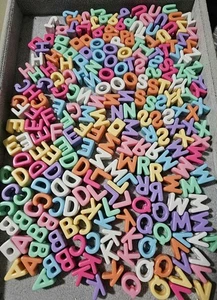 Konvolut 2 Tüten Buchstabenperlen - Bild 1 von 2