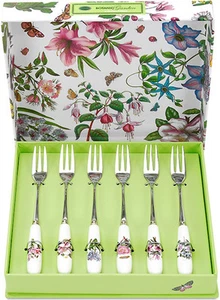 PORTMEIRION BOTANIC GARDEN CUTLERY 6 CAKE FORKS - BNIB - Picture 1 of 1