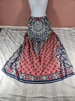 Flying Tomato Convertible Skirt Dress Women Geometric Maxi Modest Boho Coastal M - Image 1 of 4