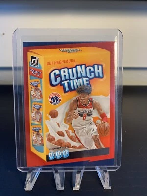 2020-21 Panini Donruss Crunch Time #11 Rui Hachimura Washington Wizards Insert - Image 1 of 2
