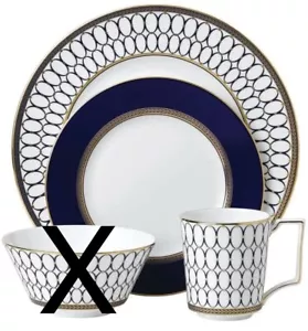 Wedgwood Renaissance Gold 3 Piece Set (Missing The Bowl) - Picture 1 of 3