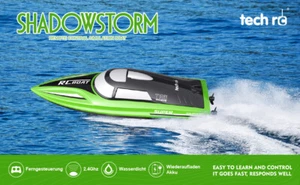Tech RC 2201 RC Boot Ferngesteuert LED 12km/h Speed 2,4GHz - Bild 1 von 8