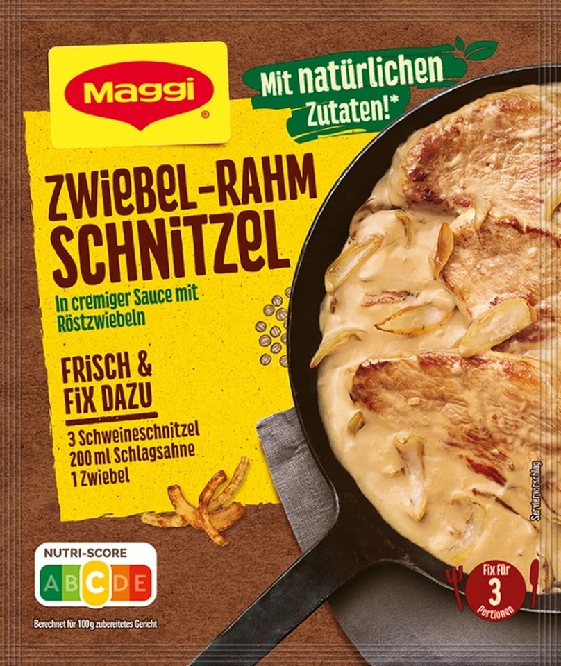 Paquete de condimentos Maggi Zwebel Rahm Schnitzel 1ct/3 porciones ENVÍO GRATUITO Foto 1 de 1
