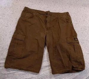 Dickies Shorts Mens 36 Relaxed Cargo ER201STB Brown Workwear Canvas Pre-owned - Picture 1 of 7