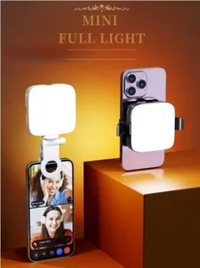 Mini LED Fill Light Bi-Color Lighting Cold Shoe For Camera Camcorder Vlog Remova - Picture 1 of 32