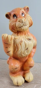 Vintage Advertising Tiger Bank Humble Oil Refining Co. Esso Coin Bank - No Plug - Picture 1 of 8