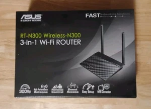 ASUS RT-N300 Wireless-N300 3-in-1 WiFi Router BRAND NEW SEALED. #Y420 - Picture 1 of 2