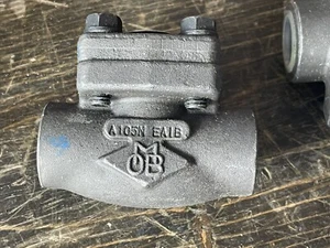 NOS - OMB 3/4" 800 A105N Forged Steel Piston Check Valve - Socket Weld Ends - Picture 1 of 4