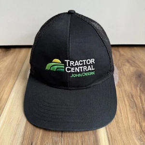 John Deere Tractor Central Trucker Snapback Hat Cap Tan Brown - Picture 1 of 5