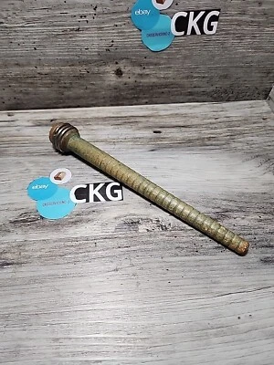 Vintage Antique Green Wooden Spool Textile Mill Thread Bobbin Spindle Farmhouse - Image 1 of 4