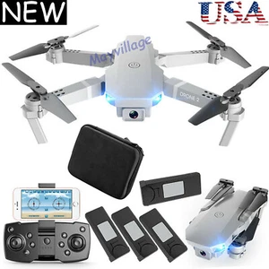 Dual Camera Drone 3Speed WIFI FPV 4K HD Foldable Wide Angle Selfie RC Quadcopter - Picture 1 of 158