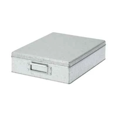 MUJI Tin Box Large Size: Approx 10.23 in×13.48 in×3.34 in Shipped Japan - Image 1 of 4