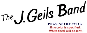 J GEILS BAND Metal Music Rock Band Funny Vinyl Sticker Decal Car Window Wall 8" - Bild 1 von 3