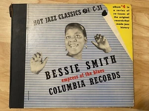 RARE JAZZ 4x78 SET Bessie Smith Empress Of The Blues Hot Jazz Columbia C-31 - Picture 1 of 3