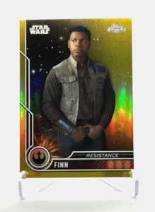 2023 Topps Chrome Star Wars John Boyega as Finn #68 Gold Refractor /50 - Picture 1 of 2