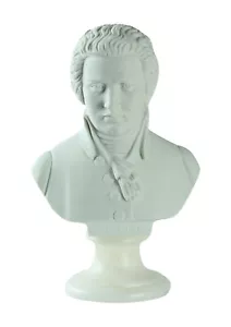 NEW Genuine A.Giannelli MEDIUM Composer Alabaster Bust W A Mozart Made in Italy - Picture 1 of 4