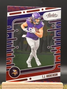 2024 Absolute Football - T.J. Hockenson - Red/Blue Holiday Foil - 72 - Picture 1 of 2