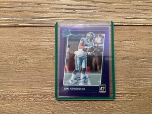 2021 Panini Donruss Simi Fehoko Rated Rookie Viola Prizm Auto 16/35 Cowboys - Foto 1 di 2